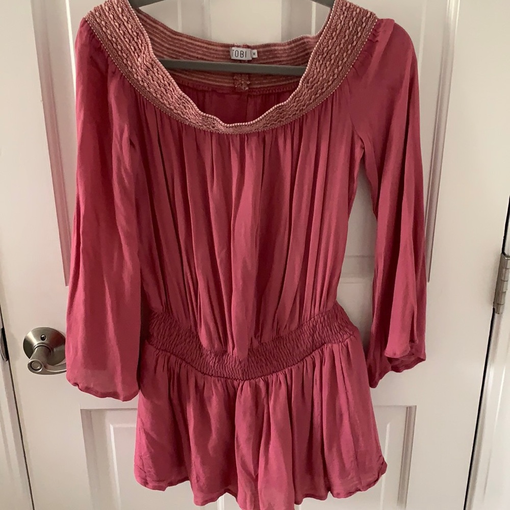 off the shoulder mini dress!!